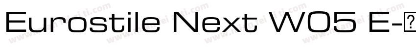 Eurostile Next W05 E字体转换